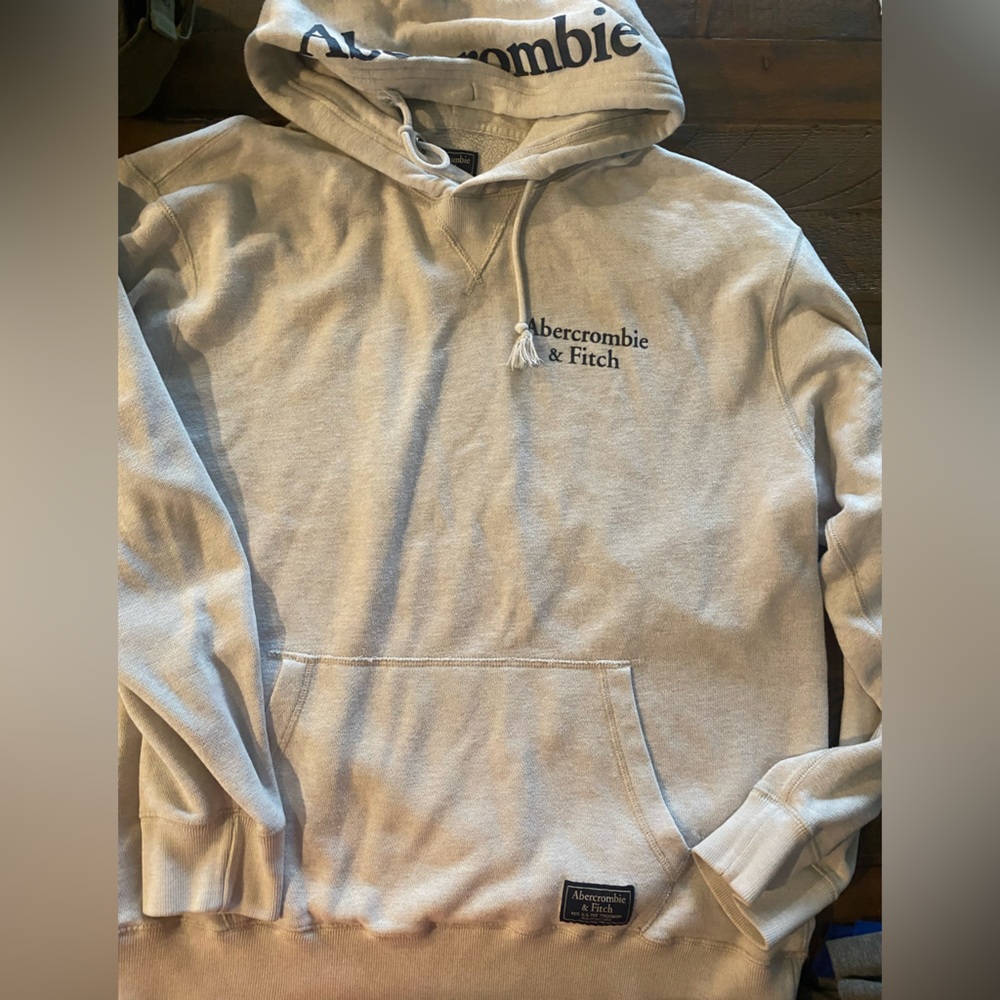 Abercrombie cream hoodie